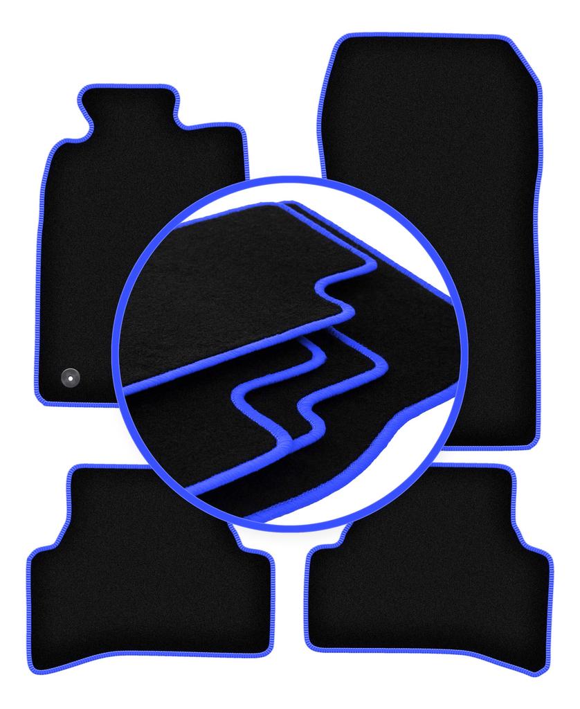 CARLUX-BLUE car mats for: Mercedes CLK W208 coupe (1997-2003)