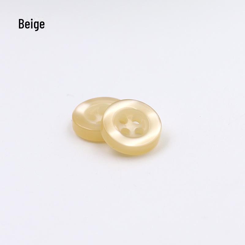 Перламутровые однотонные пуговицы с четырьмя отверстиями для манжет и воротников рубашек