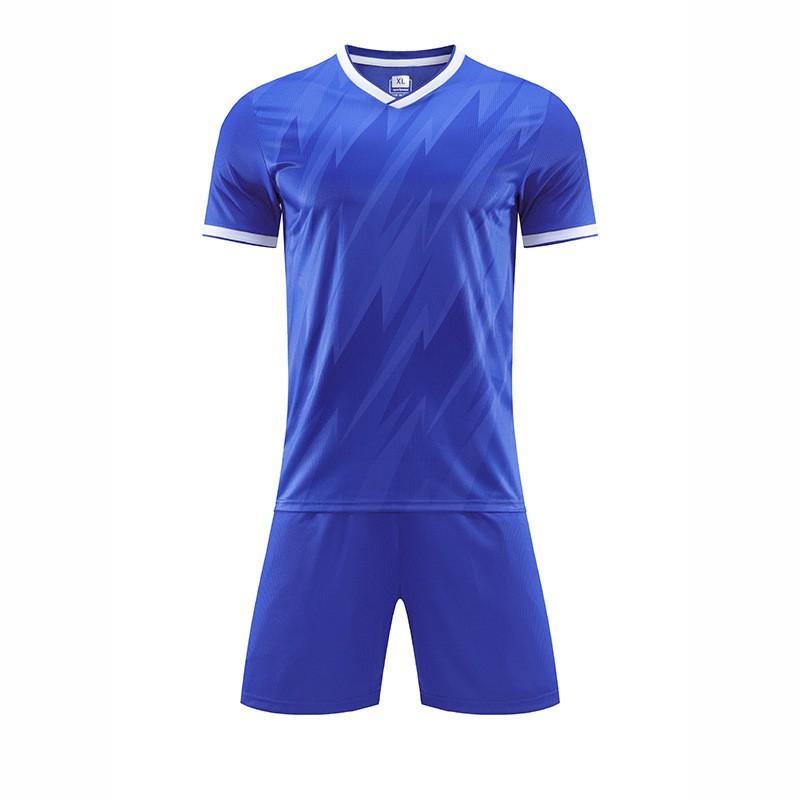 Kids Adult Striped Soccer Jersey Set School Sports Games Training