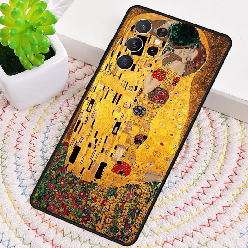 Поцелуй Густава Климта Силиконовый чехол для телефона Samsung Galaxy note 10 pro S26 S25 S24 S23 S22 S21 Plus S25Ultra Capa Cover