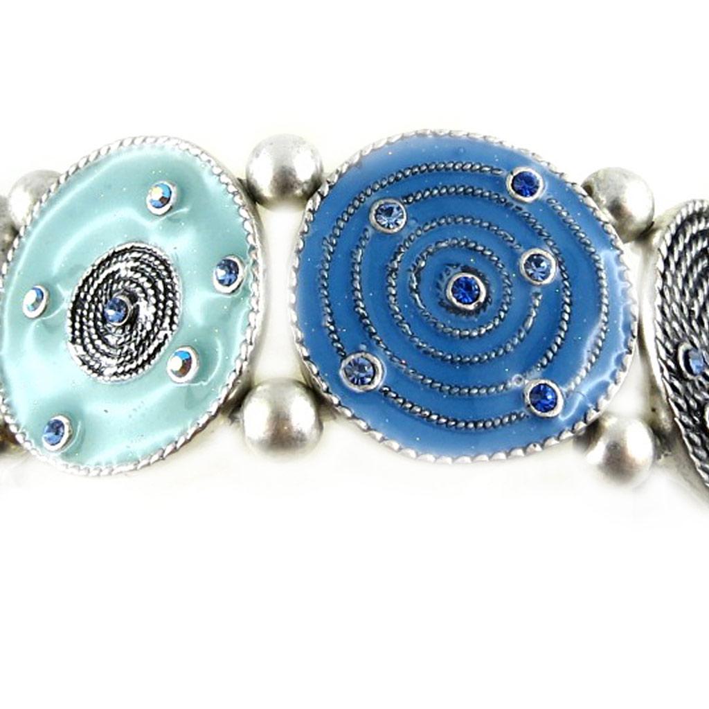 Les Trésors De Lily [E0455] — Дизайнерский браслет небесно-голубого цвета «Мимозы»