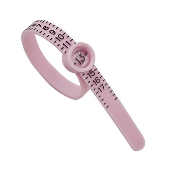 2 Pcs Ring Sizers with Magnified Glass for Convenient Reading Accurate Scale 45674 Ring Measuring Belt Reusable