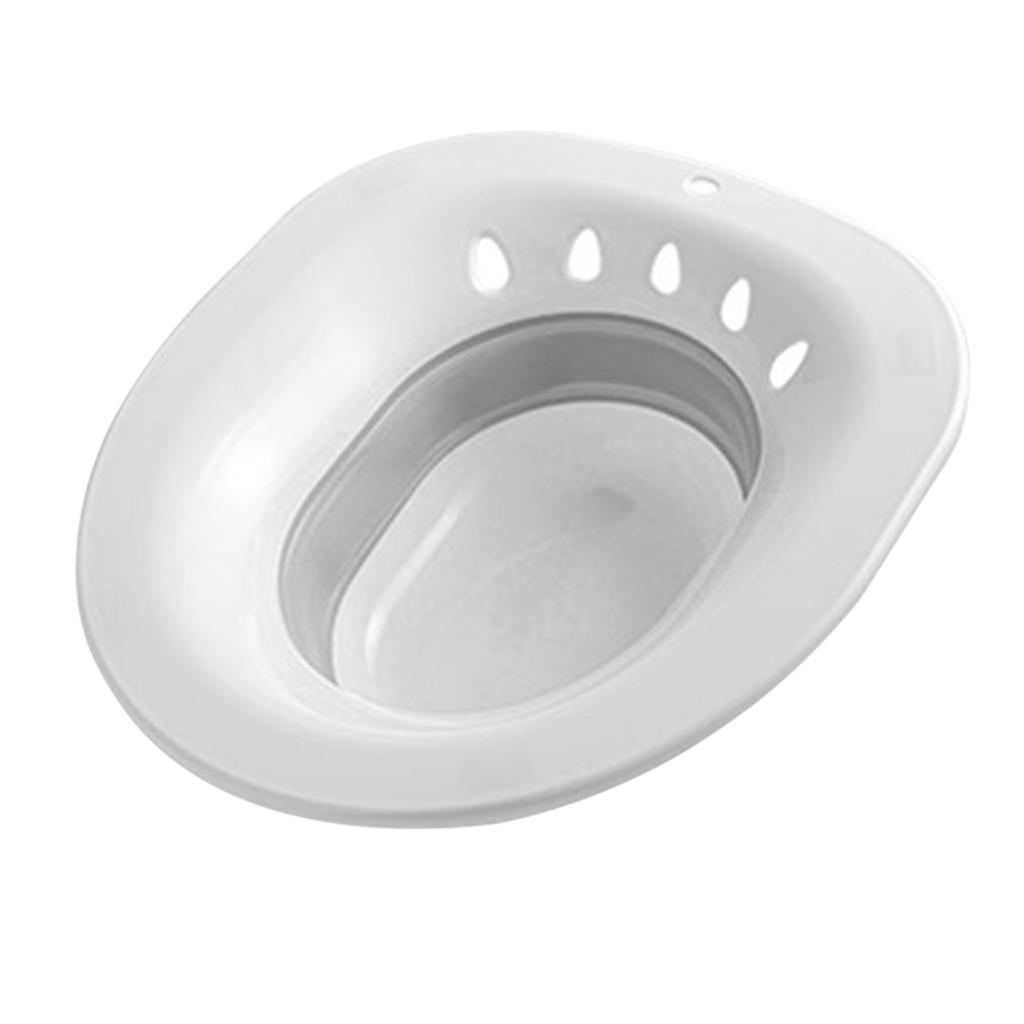 Sitz Bath for Toilet Collapsible Seat Sitz Foldable Squat Free Sitz Bath Folding Sitz Reusable