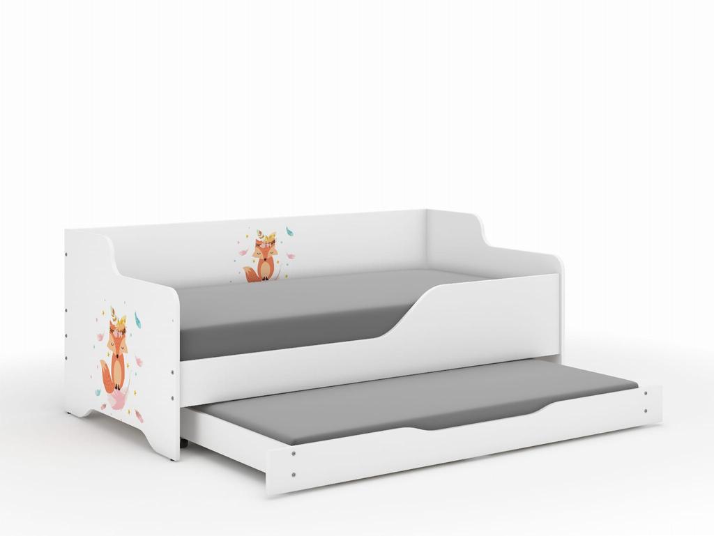 Łóżko dziecięce LILU 160x80 LISEK z funkcją spania