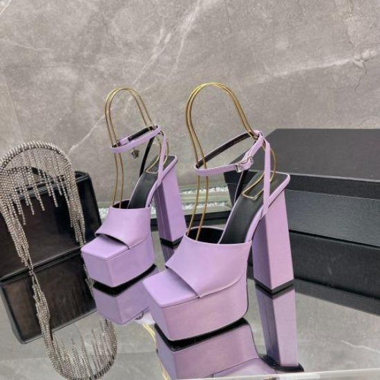 Женские туфли на высоком каблуке, сексуальные женские туфли с открытым носком, грубый каблук, толстая подошва, туфли-лодочки на платформе, женские туфли с пряжкой на щиколотке для вечеринок и танцев