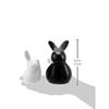 Керамические фигурки кроликов для домашнего декора (Набор из 2 шт., черный и белый)