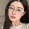 Retro Anti-blue Eyeglasses Spicy Girl Blocking Glasses Party Optical Spectacle Eyeglass  Daily