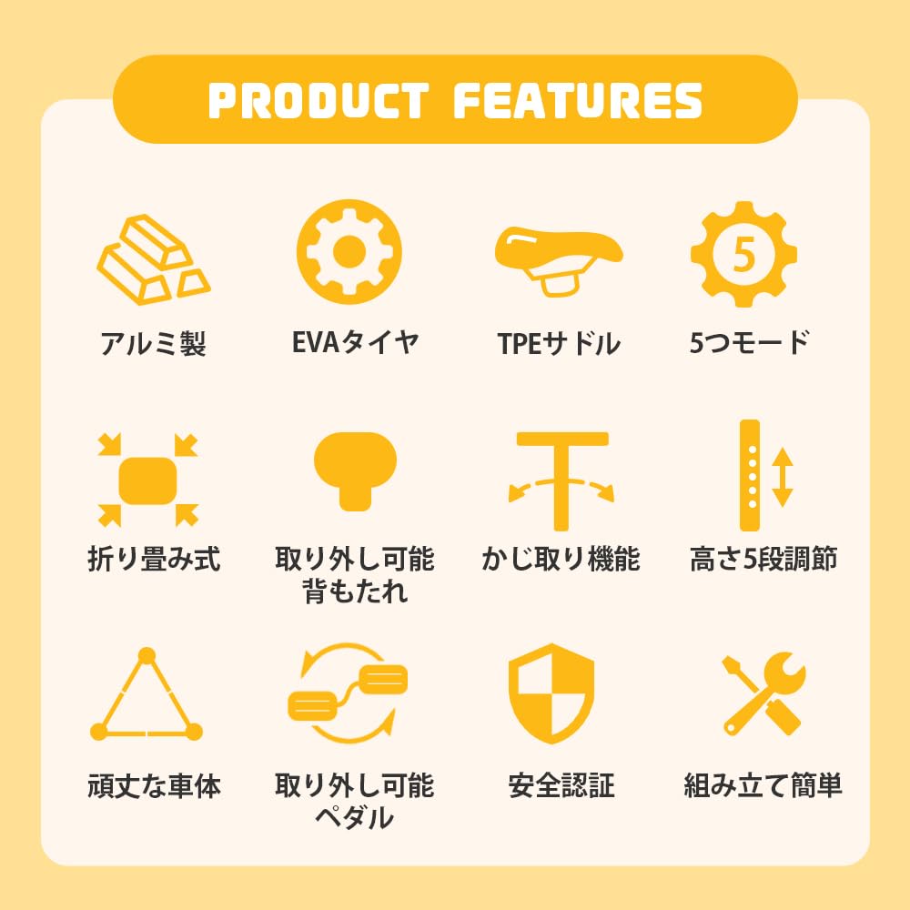BTM трехколесный велосипед трехколесный транспорт с ручкой-толкателем коляска ультралегкий велосипед с защитной дугой простая в сборке игрушка игрушечная доска для катания детская 5 в 1