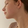 Lewe [925 silver] Volume wave earcuff