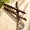 Dragon Head Walking Cane Handmade Wooden Stick Brass Handle Fantasy Gift Idea 93.98 cm