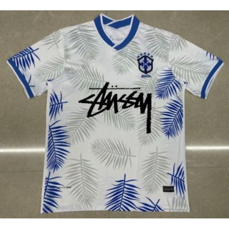 Ретро футбольная майка в стиле Stussy Бразилия Италия Фламенго Япония 1998 2002 Футбольная футболка Унисекс Спортивный топ