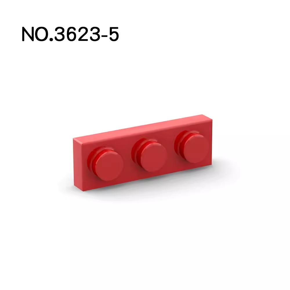 20 шт. Совместимые с MOC Детали для сборки 3623 Пластина 1x3 для деталей конструктора DIY История Образовательные Подарочные Игрушки