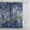 Мраморная водонепроницаемая шторка для душа Водонепроницаемая шторка для душа для декора ванной комнаты Принтованная моющаяся шторка для душа с крючками
