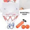 Indoor Mini Basketball Hoop Set for Kids Game Backboard Home Door & Wall with 2 Balls and Air Pump Basketball Toy Gifts