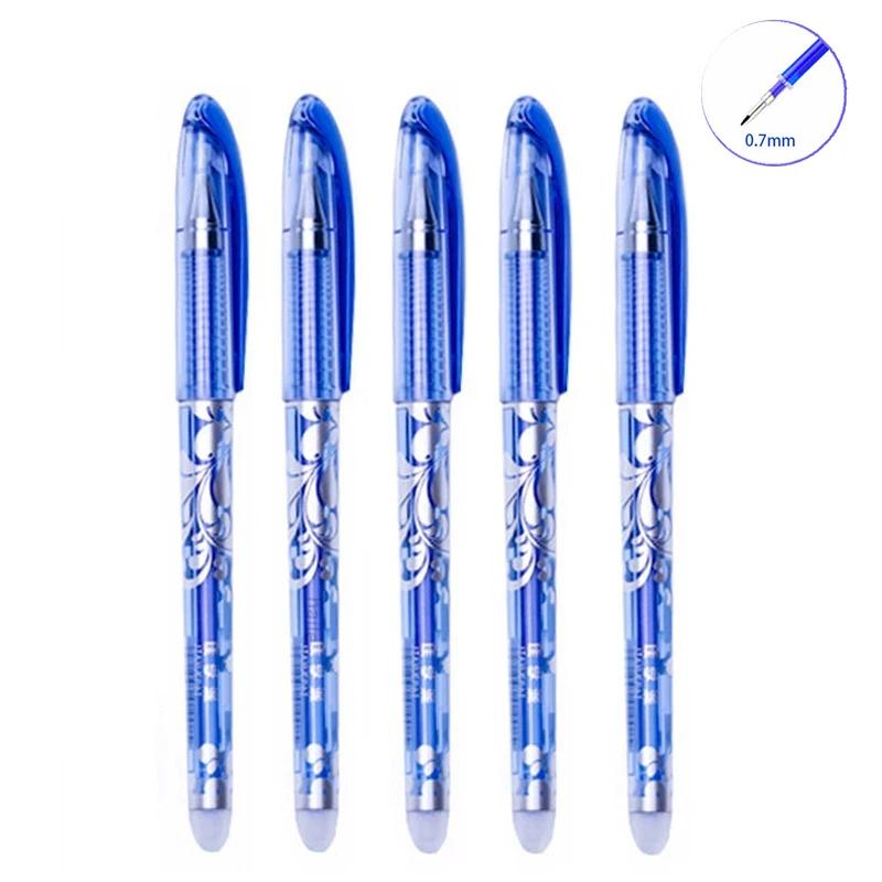 3-28 шт. стираемая ручка, 0,5 мм, сменный стержень, моющаяся ручка, синие/черные чернила, гелевая ручка для школы, офиса, письменные принадлежности, канцелярские принадлежности