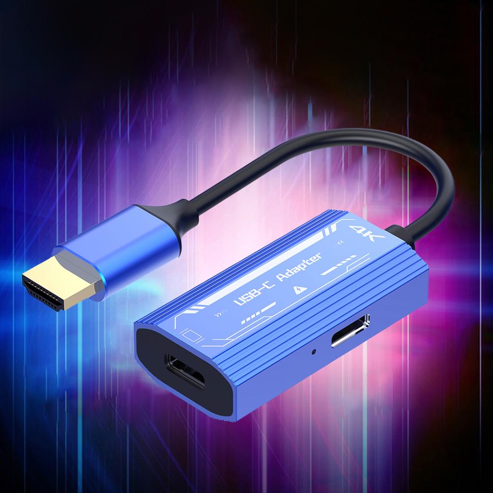Совместимость с HDMI 4K/60 Гц и кабелем Type-C, постоянный ток 5 В для очков дополненной реальности XREAL/Rokid Air для Samsung S22/S23 для Switch/Steam Deck/ROG Ally
