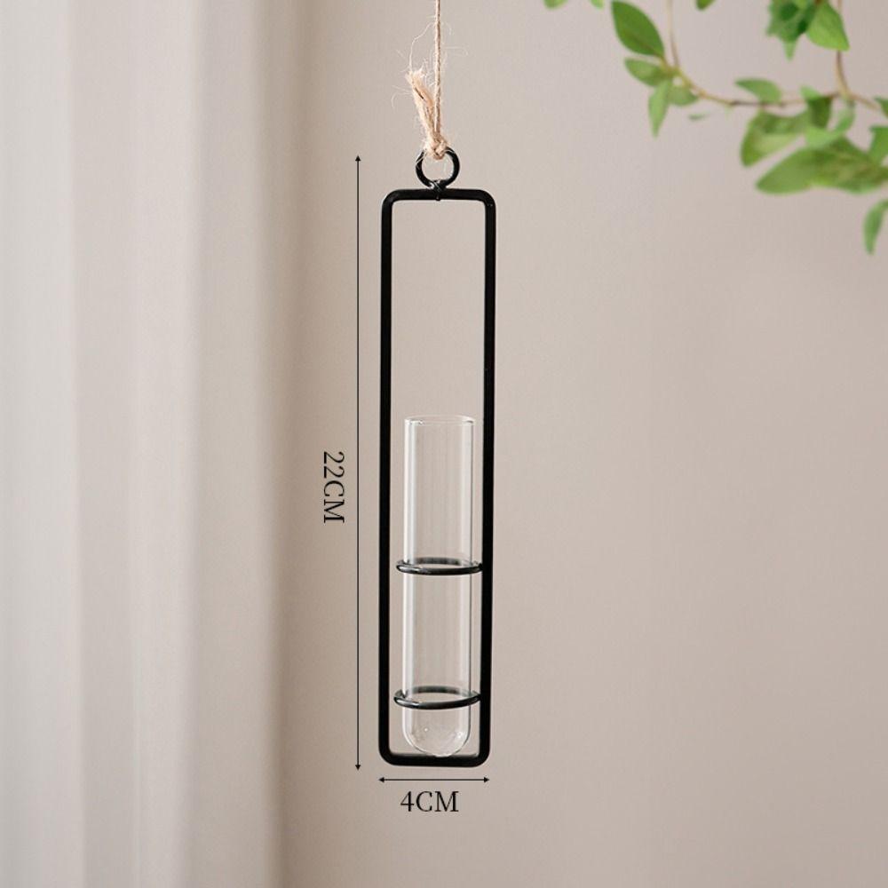 Thickened Hanging Glass Planter Wall Hanging Glass Vase Creative Test Tube Vases Home Decoration