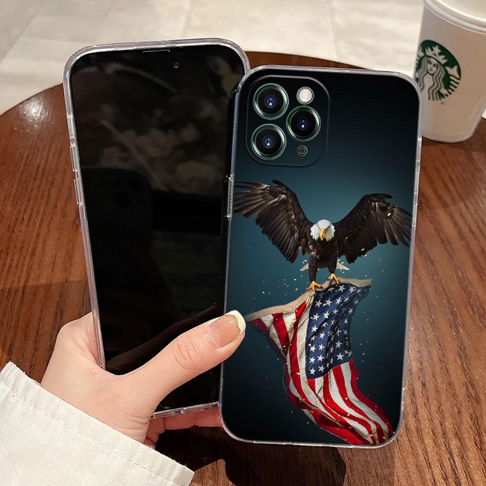 Американский флаг США Пятиконечная звезда Чехол для Apple iPhone 17 16 15 14 13 12 11 Pro Max 16 Plus 16E 17Air 17Pro Чехол для телефона Funda