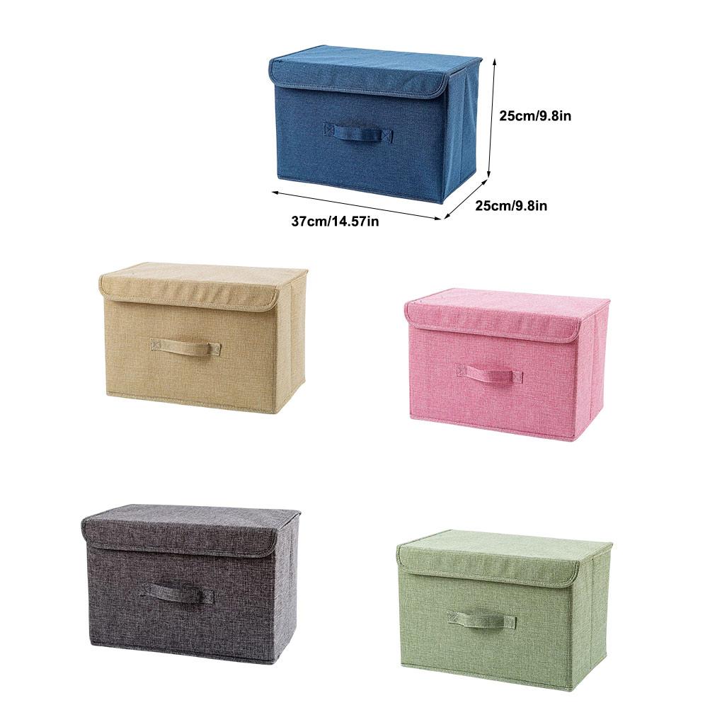 Ящик для хранения, однотонные компактные контейнеры для магазинов, бытовые коробки с прочной ручкой, одеяло, обувь, носки, нижнее белье