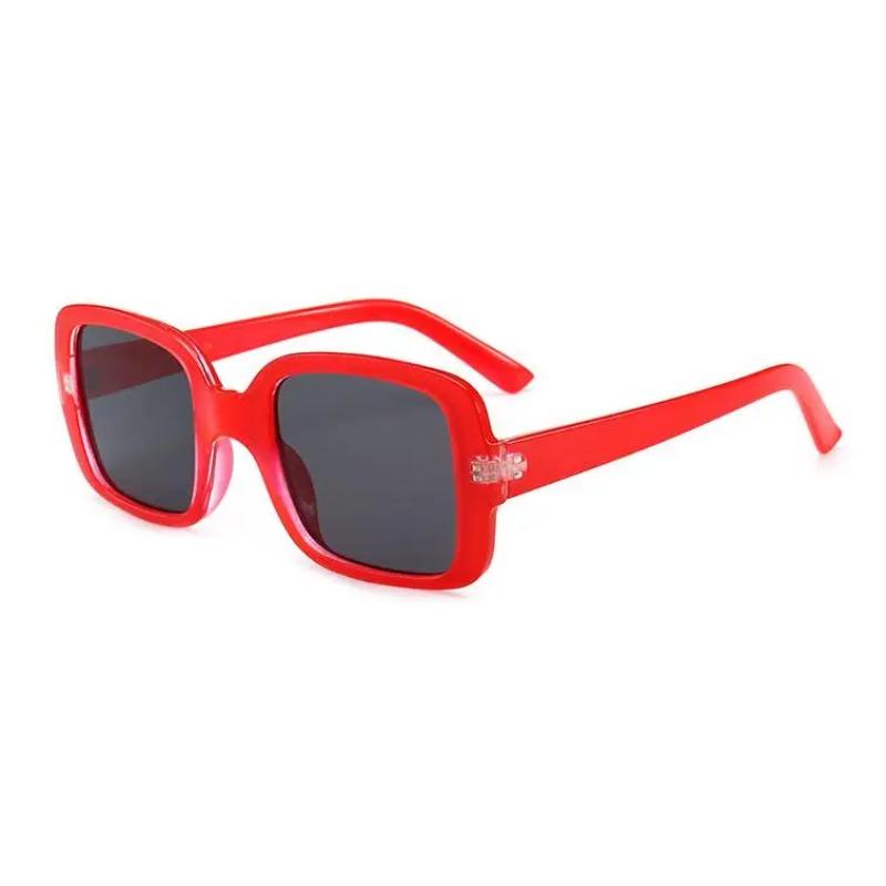 Black Square Sunglasses Vintage Shades For Women Luxury Brand Designer Sexy White Gold Female Mirror Glasses SH162