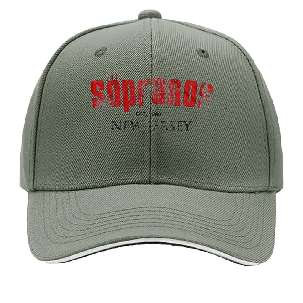 The Sopranos Grungy Red Texture New Jersey Typography Graphic Sandwich Baseball Cap For WoUnisexs Unisex FeUnisex Beach Dad Hat