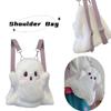 Cute And Fluffy Cartoon Ghost Plush Backpack For Women 20-35l Capacity, Ideal For Casual Travel