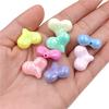Fashion Creative Pendant 5pcs Acrylic Jewelry Accessories UV Candy Color Big Fart Peach Beads Color Plated for Bracelet Necklace Making Beads