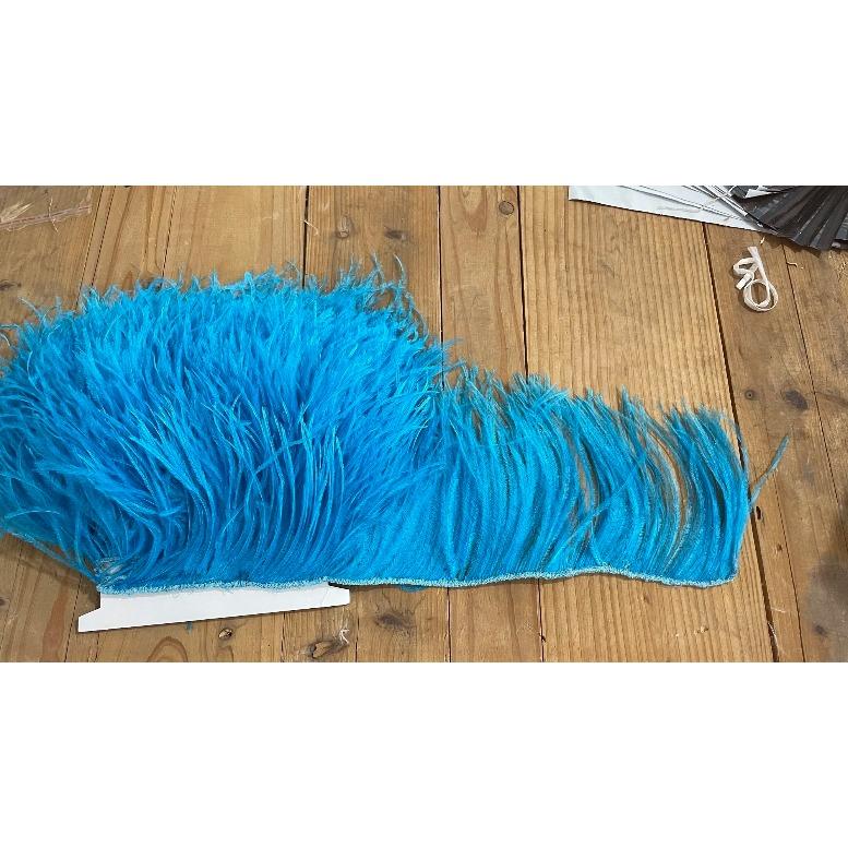 Белая страусиная перьевая отделка для свадебного платья, вечеринки, декоративной одежды, швейные аксессуары, 10-22 см, длинная бахрома из перьев