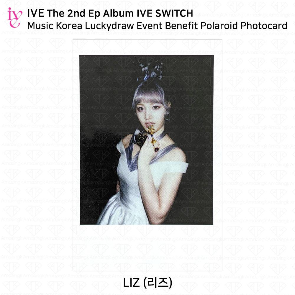 IVE Второй EP-альбом IVE SWITCH MusicKorea Lucky Draw Фотокарточка Polaroid KPOP