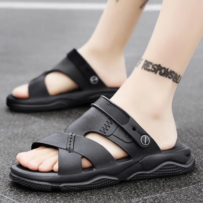 Platform Male Slipper Slides Men's Shoe Outdoor Eva Comfortable Adult Clappers 2025 Elegant Y2k Trend Designer Luxury Mascullino