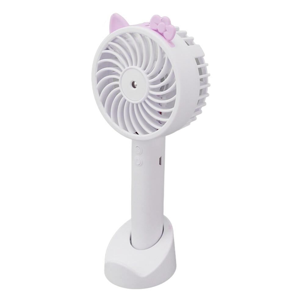 Handheld Fan With Cooling Mist, USB Rechargeable Personal Fan, Battery Operated 3 Speed Mini Fan, Lightweight Ultra-Portable Fan For Summer Travel And
