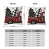 Chrismas Snowflake Letter Print Pillow Case Vintage Pillow Cover Soft Printed Cushion Cover Pillowcases For Sofa Home Decoration