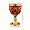 1pc, Vintage Embossed Metal Chalice Goblet for Wine, Champagne, and Liqueur - Perfect for Bars, Restaurants, and Home Decor