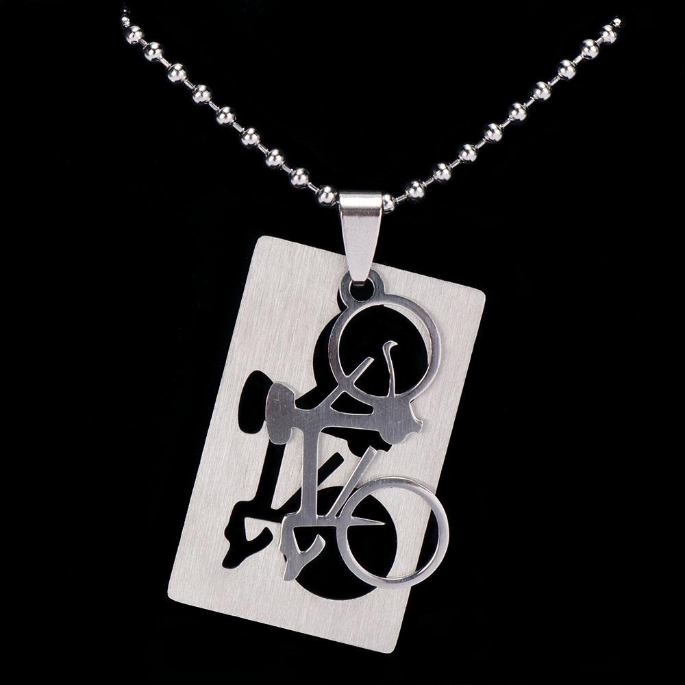 Mens Unique Steel 50CM Stainless Chain Bike Jewellery Silver Necklace