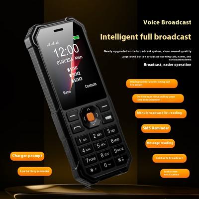 Кнопочный телефон для пожилых людей GSM Две SIM-карты Двойной режим ожидания Сверхдолгое время ожидания Мобильный телефон для пожилых людей Телефон для пожилых людей 2G