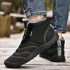 Winter Shoes Man Ankle Lace Up Booties Anti Slip Snow Boots for Men Fleece New In Fur Footwear Waterproof Sale Luxury Fashion