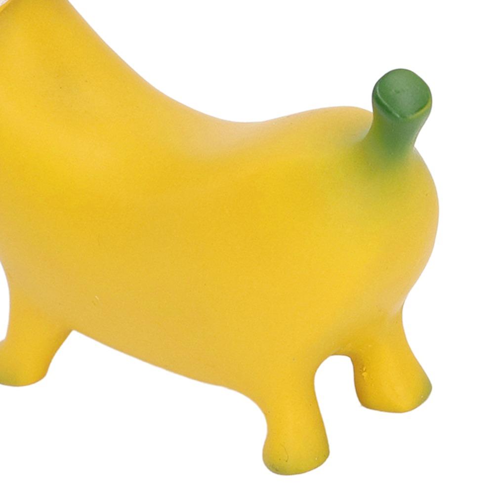 Resin Banana Dog Sculpture Lightweight Banana Dog Figurine For Home Desktop