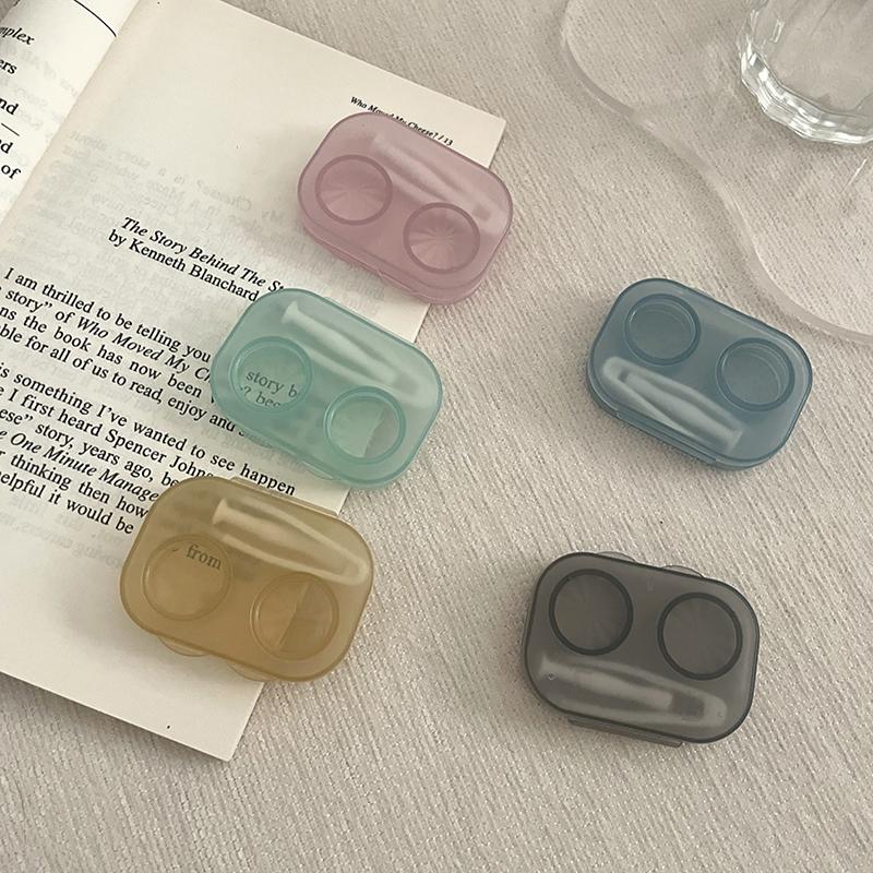 Women Girl Glasses Cosmetic Contact Lenses Box Contact Lens Case For Eyes Care Travel Holder Container Travel Accessories