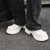 Мужские летние повседневные туфли на платформе с одной педалью, туфли-дерби в стиле ретро, белые, маленькие кожаные туфли 95558-J