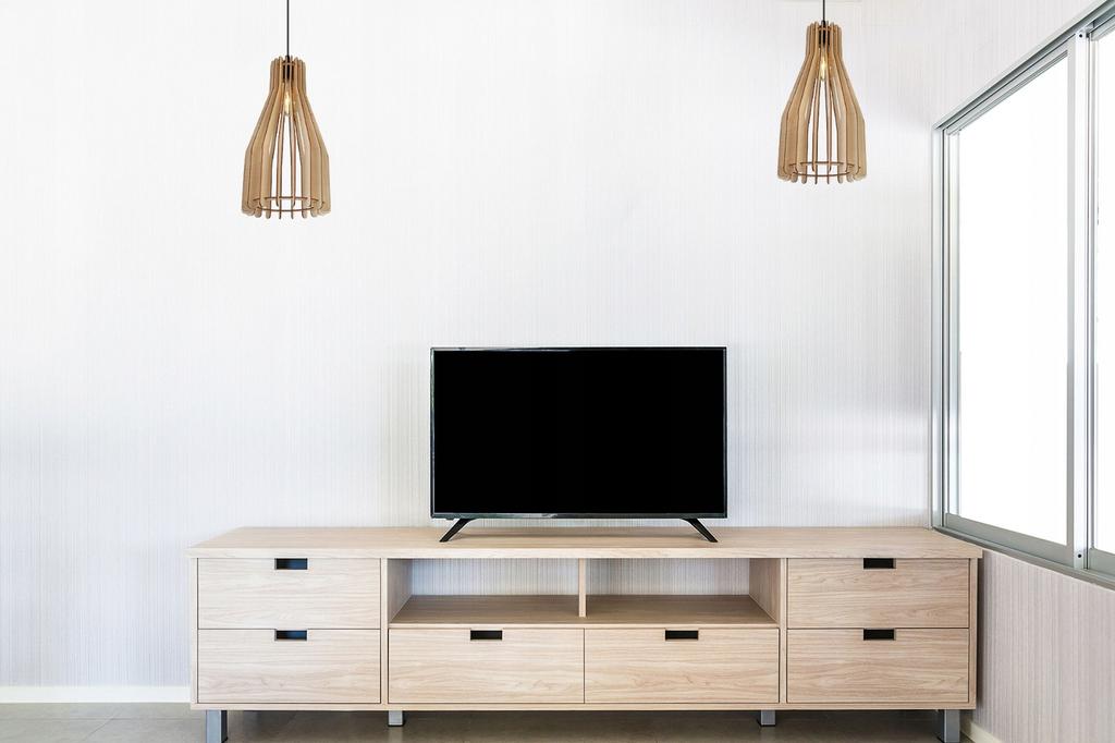 Modern wooden LED ceiling pendant lamp