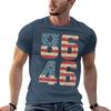 Impeach Biden  Vintage Distressed  Anti Biden TShirt Daily Wear Plain Short Sleeve Shirt