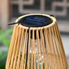 Outdoor Solar Lantern IP65 Waterproof Solar Hanging Lantern Light Outside Big Rattan Solar Light for Yard Garden Home Decoration