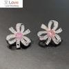 CAOSHI милые серьги-гвоздики с цветком для женщин, ослепительные циркониевые украшения, милые повседневные аксессуары для девушек с нежным дизайном