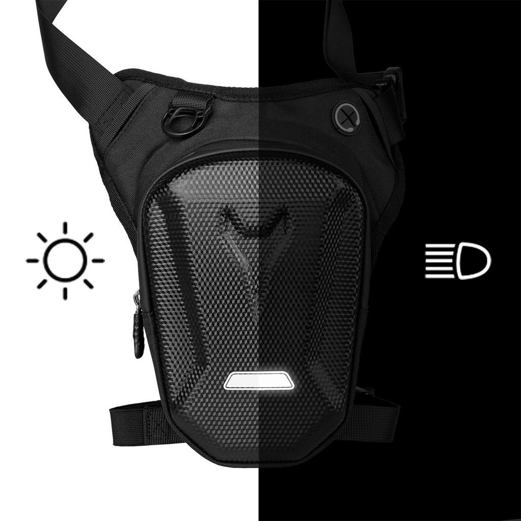 Motorcycle Leg Bag Adjustable Pocket With Removable Strap Shoulder Thigh Bags With Zipper For Cycling Hiking Travel Outdoor Bike