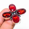 Кольцо из серебра 925 пробы с драгоценным камнем мозамбикский гранат, размер 8 L8K92