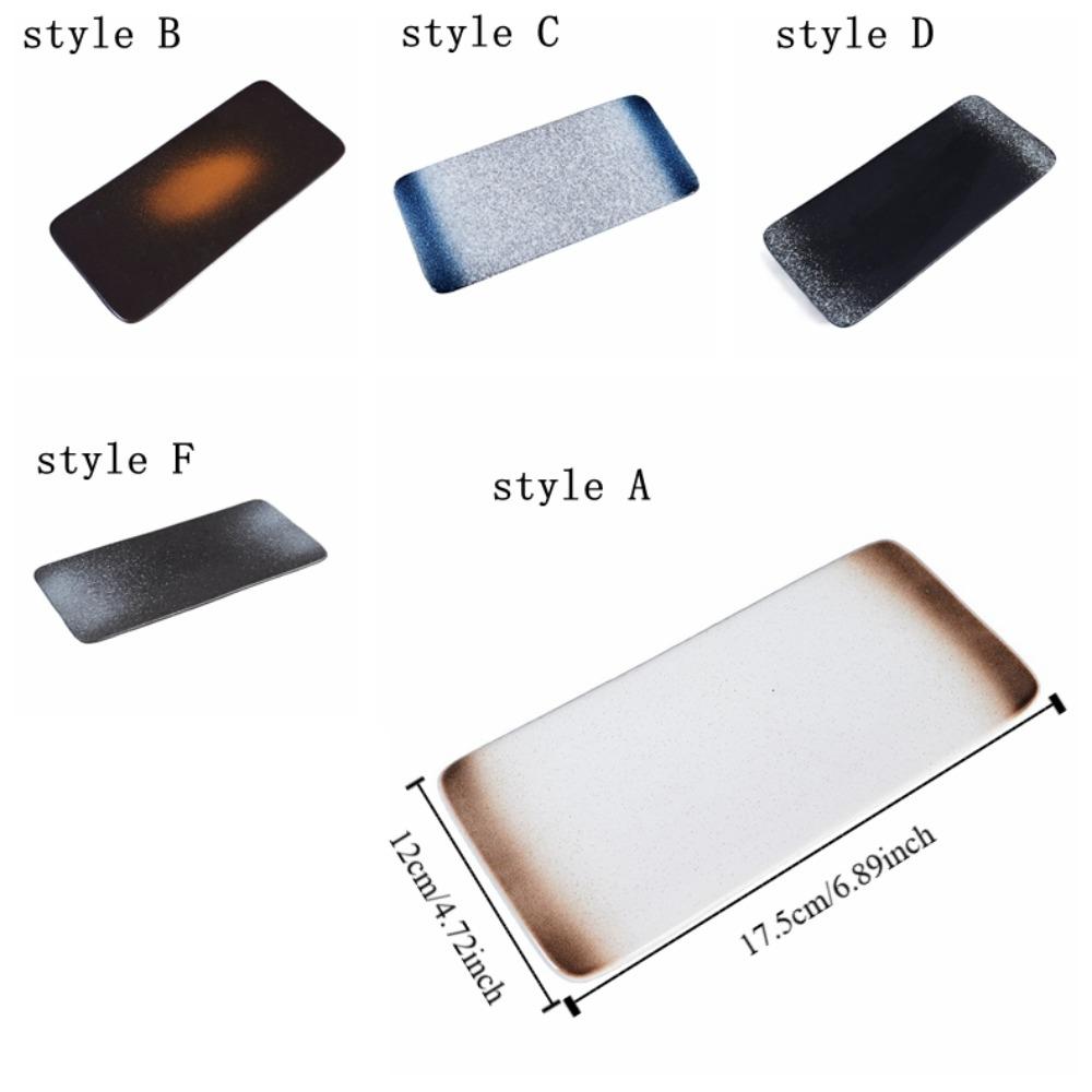 Керамическая тарелка для суши в японском стиле, изысканная десертная тарелка, плоские тарелки, ресторан