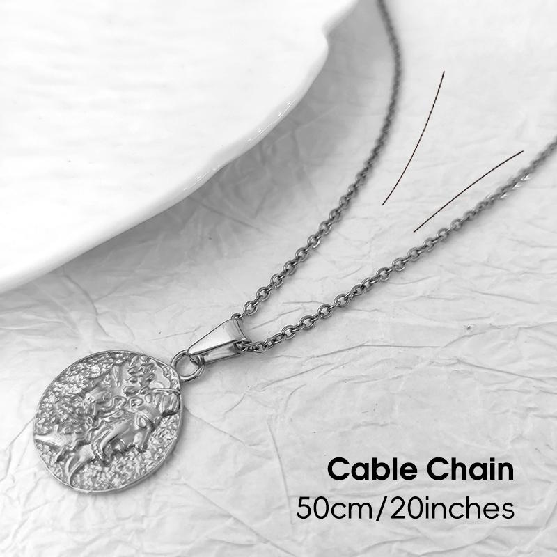 Кулон-ожерелье «Лицевой бой» с покрытием из 18-каратного золота, ручной работы, голова Зевса Гера Янифор, монета с изображением греческой мифологии, ювелирное изделие, подарок