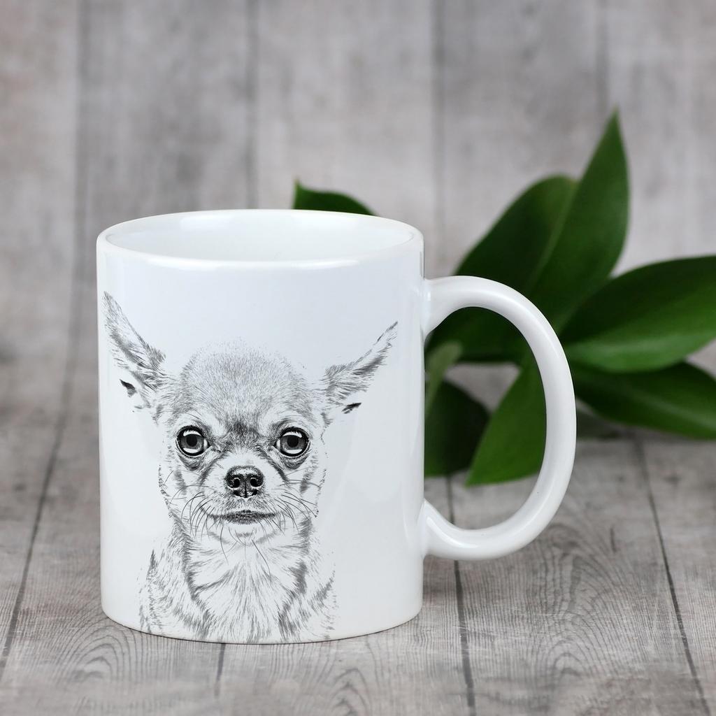 Chihuahua short-haired, Chihuahua smooth - cup with a dog, cute cup with graphics, a gift with your photo from the Art-Dog brand