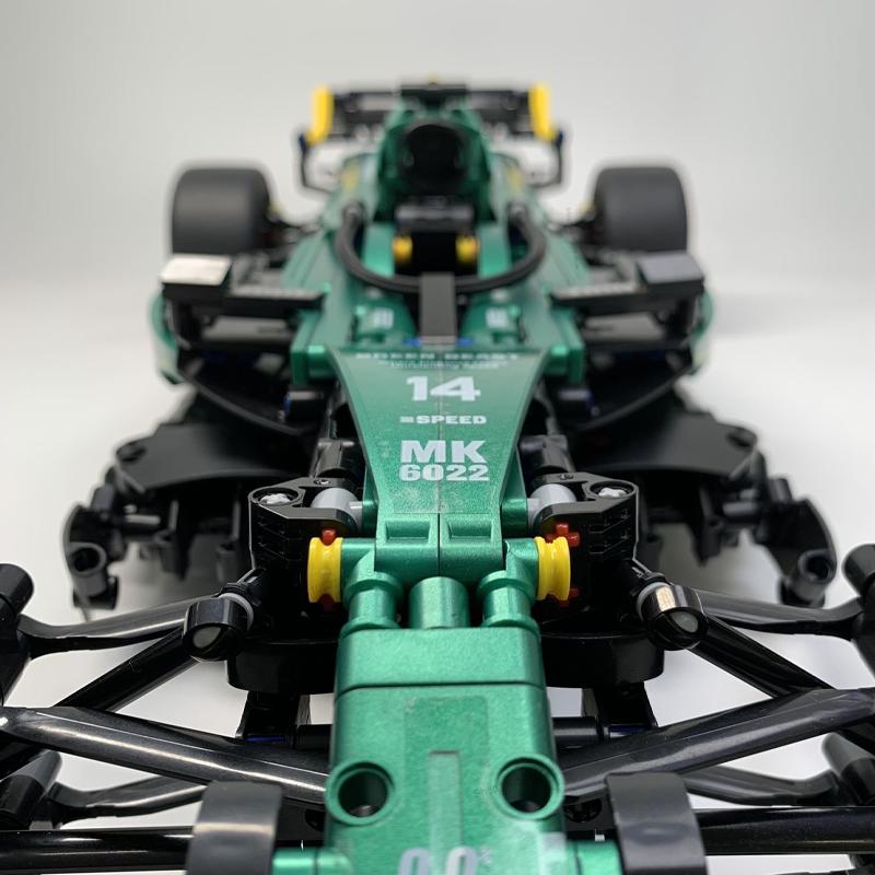 MK6022 1912 ШТ 1:8 Новых Техник Мартин Арамко AMR25 Строительные Блоки MOC Модель Автомобиля F1 для Самостоятельной Сборки Набор Игрушки Подарки для Мальчиков Детей