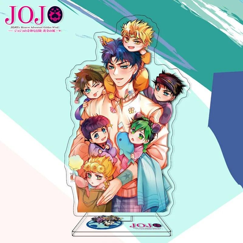 Jojos Bizarre Adventure Stand Model Plate Stone Ocean Series Jolyne Cujoh Weather Report Figure Acrylic Stands Holder Desk